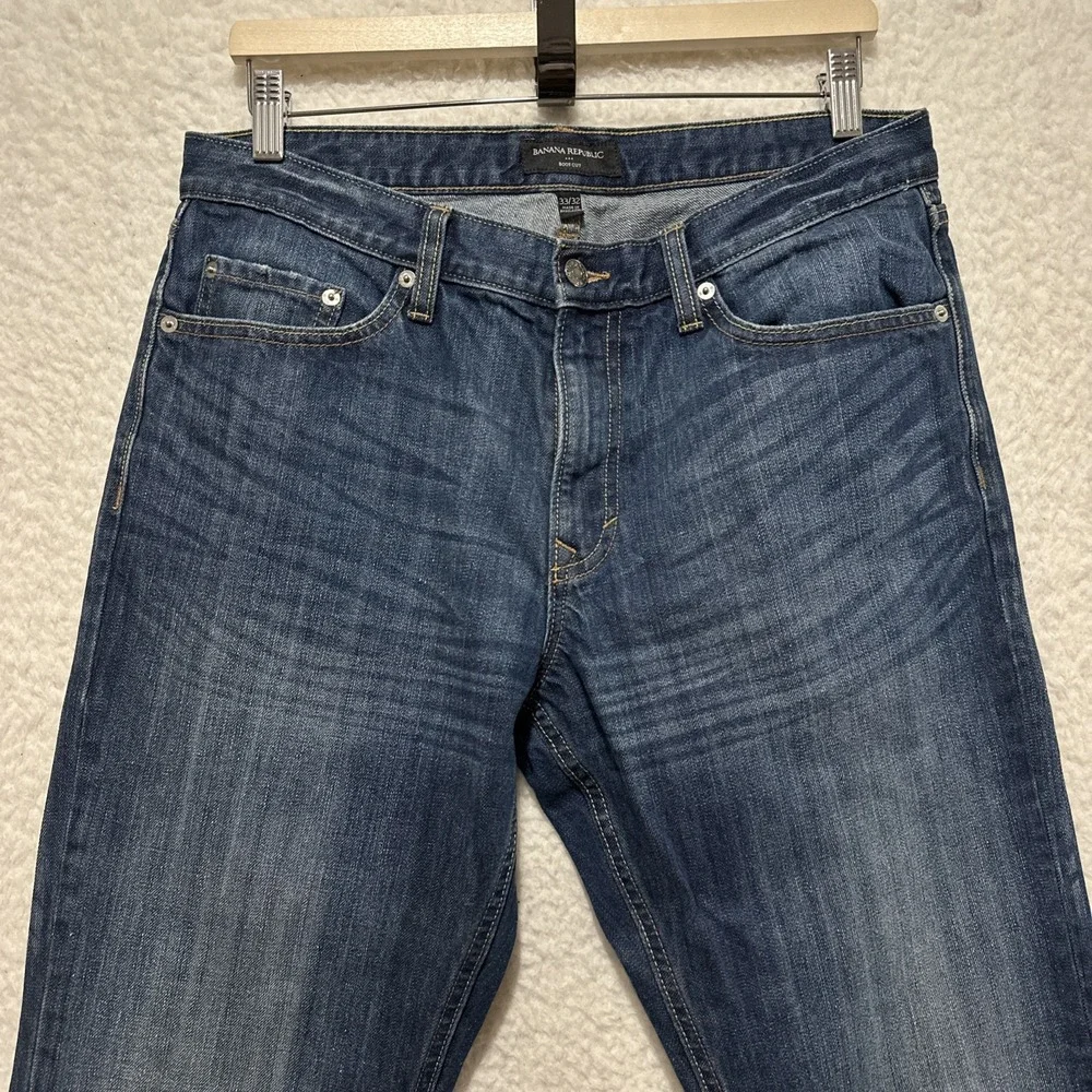 Banana Republic Jeans Men's Blue Denim Bootcut Retro‎ Size 33